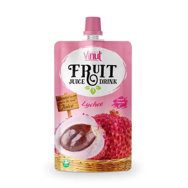 250ml VINUT Lychee Juice Pouches