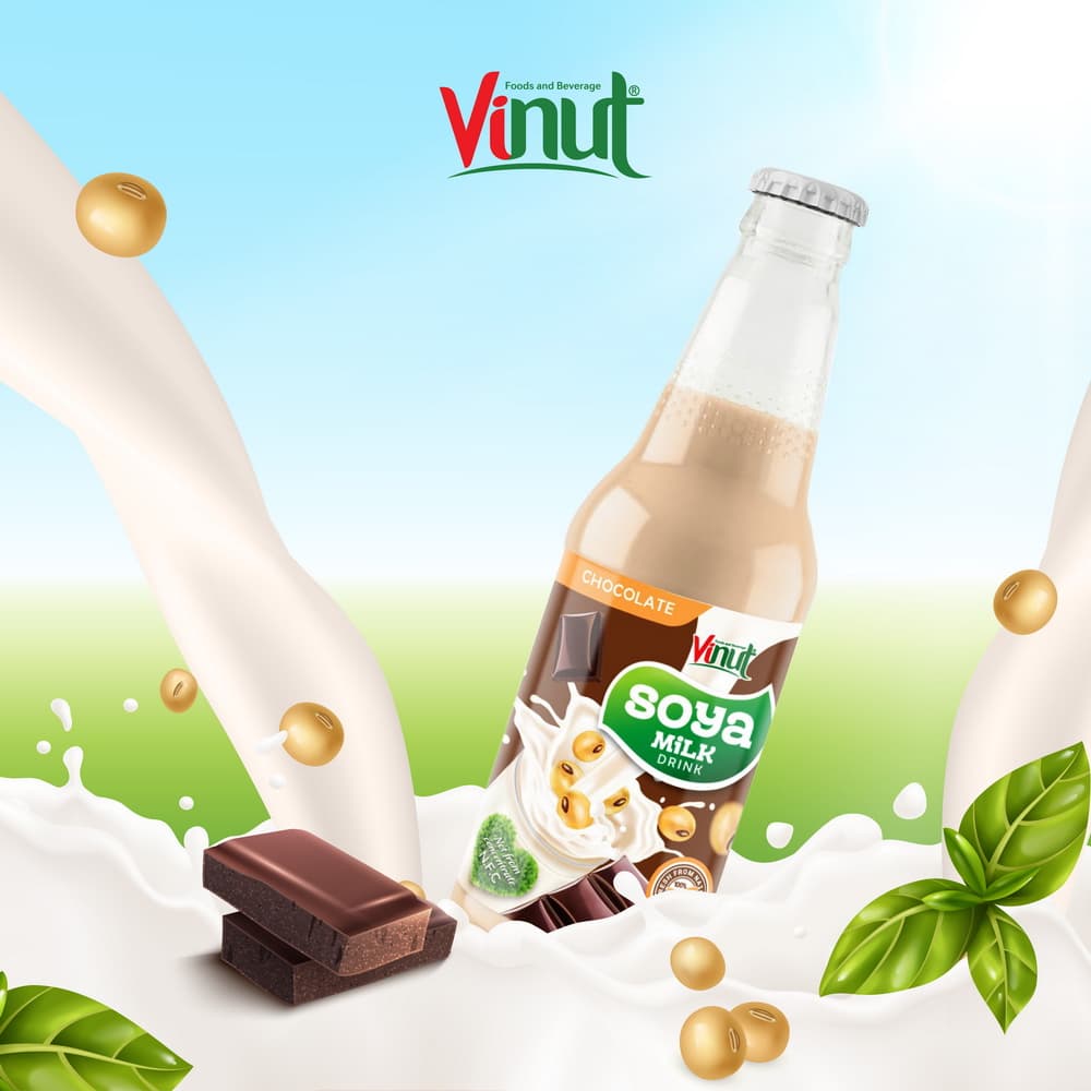 10.14 fl oz VINUT Original Soya Milk Drink with Chocolate view 2