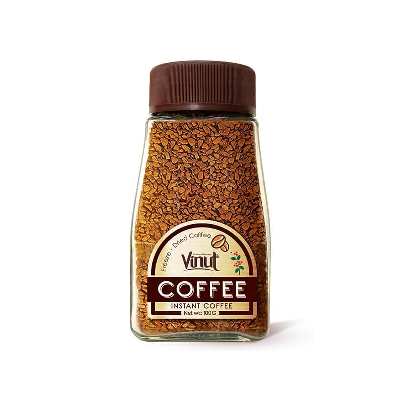 100g VINUT Glass jar Instant Coffee Bean (Arabica & Robusta)