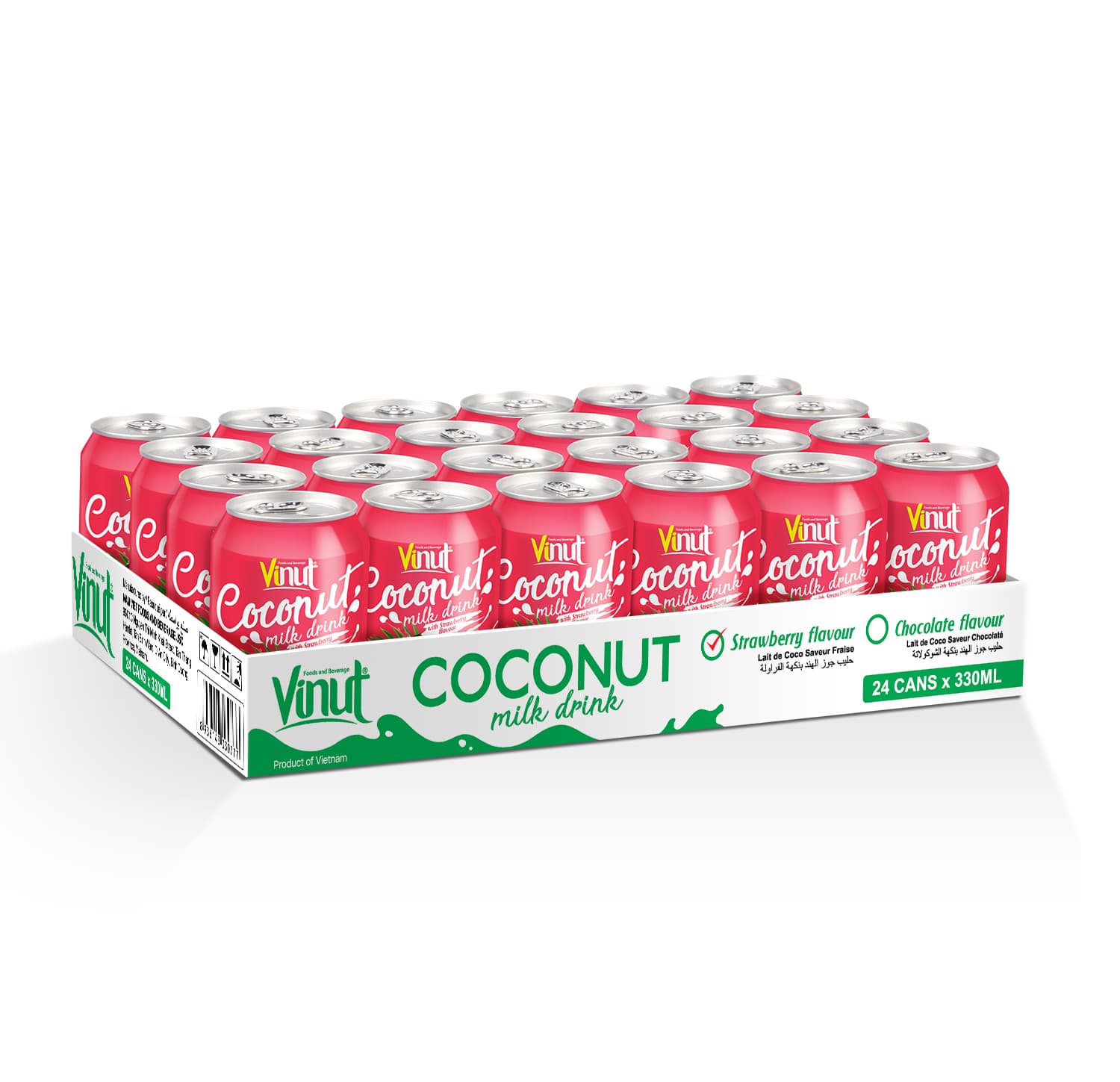11.1 fl oz Vinut Coconut Milk with Strawberry Flavor view 2