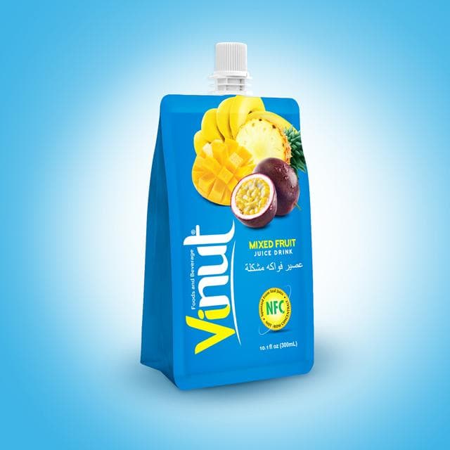 10.1fl oz VINUT 100% Pouches Mix Juice Drink