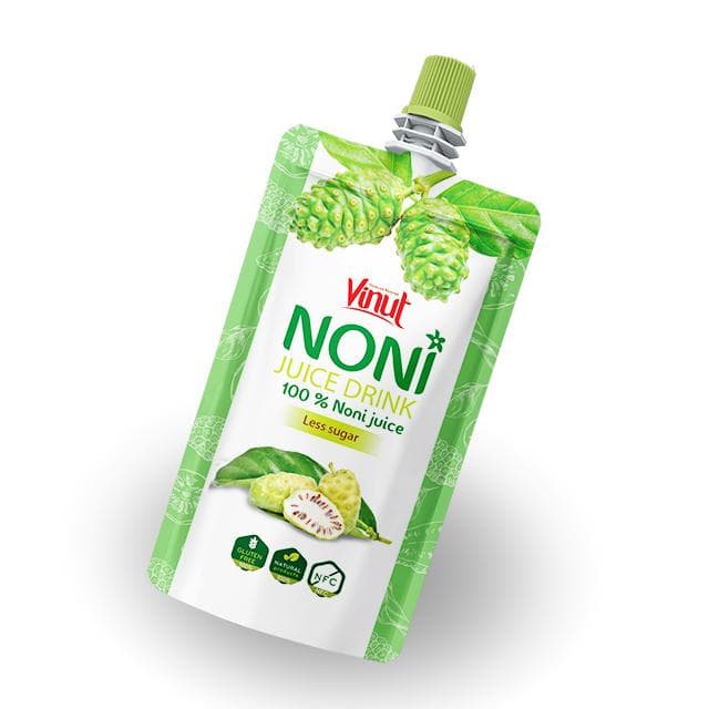 150ml VINUT Pouch 100% Noni Juice less Sugar