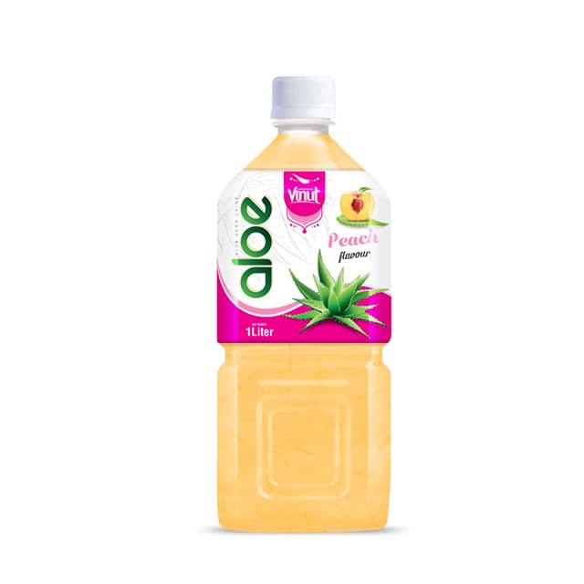 Vinut Aloe Vera Drink, Peach Flavour, PET Bottle, (1 Liter)