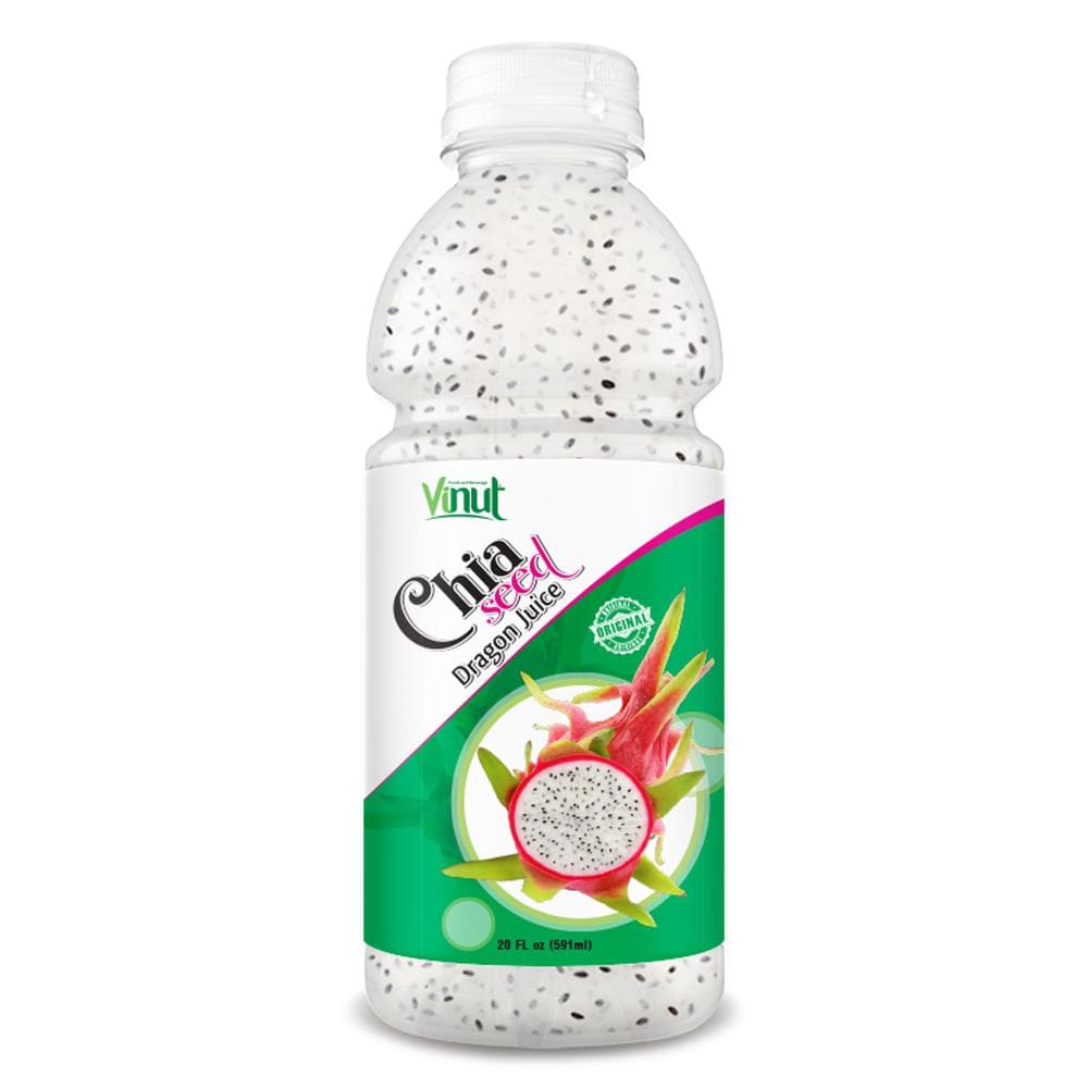 20 fl oz VINUT Chia seed Drink with Dragon Juice