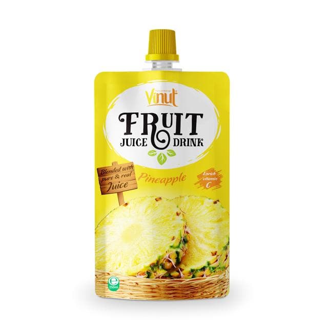 250ml VINUT Pineapple Juice Pouches