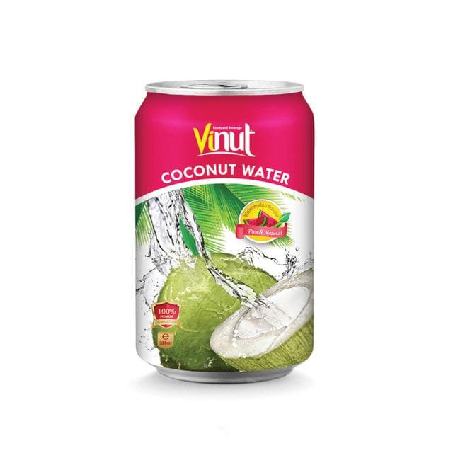 330ml VINUT Premium Canned Coconut water with Watermelon flavour