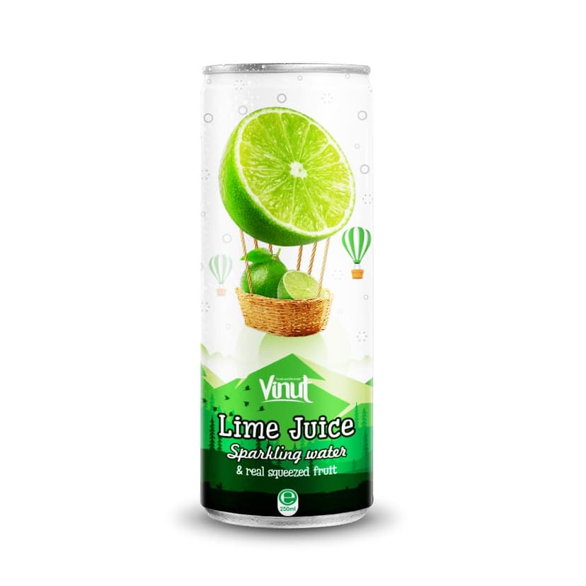 250ml VINUT Sparkling Lime Juice water