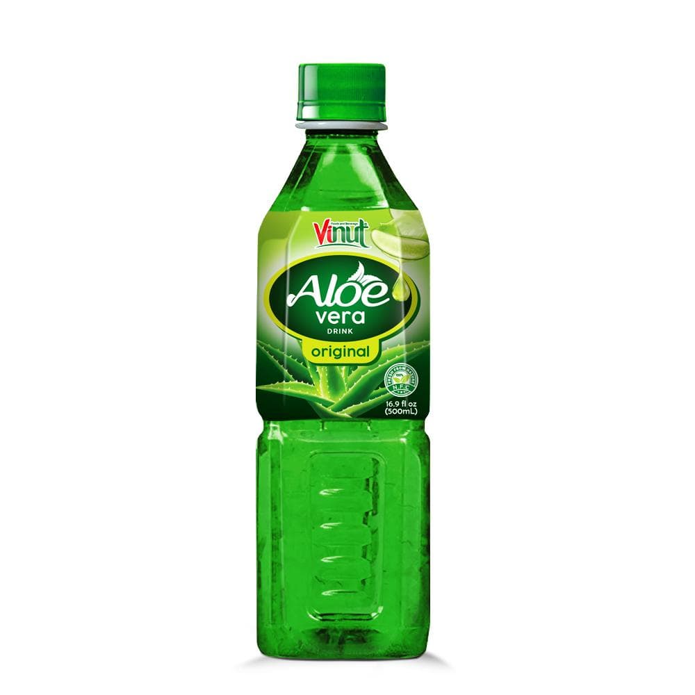 Vinut Aloe Vera Drink, Original Flavor, PET Bottle, 16.9 fl oz (500 mL)