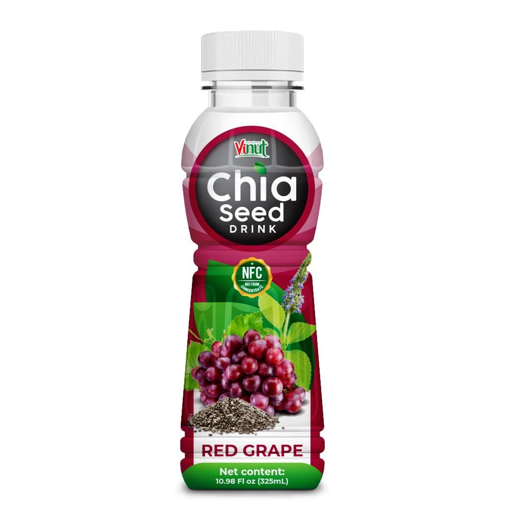 16.9 fl oz VINUT Chia Seed Drink with Red Grape