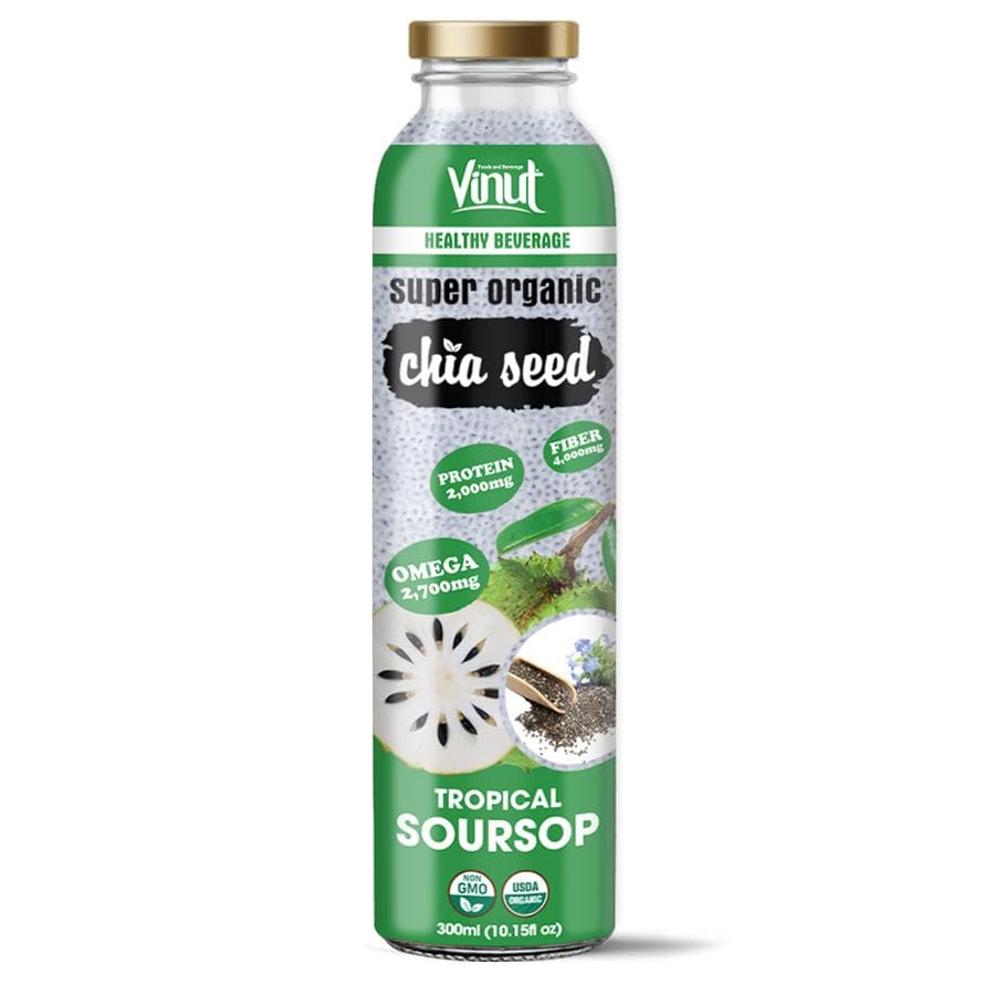 10.15 fl oz Vinut Organic Chia Seed Drink with Soursop