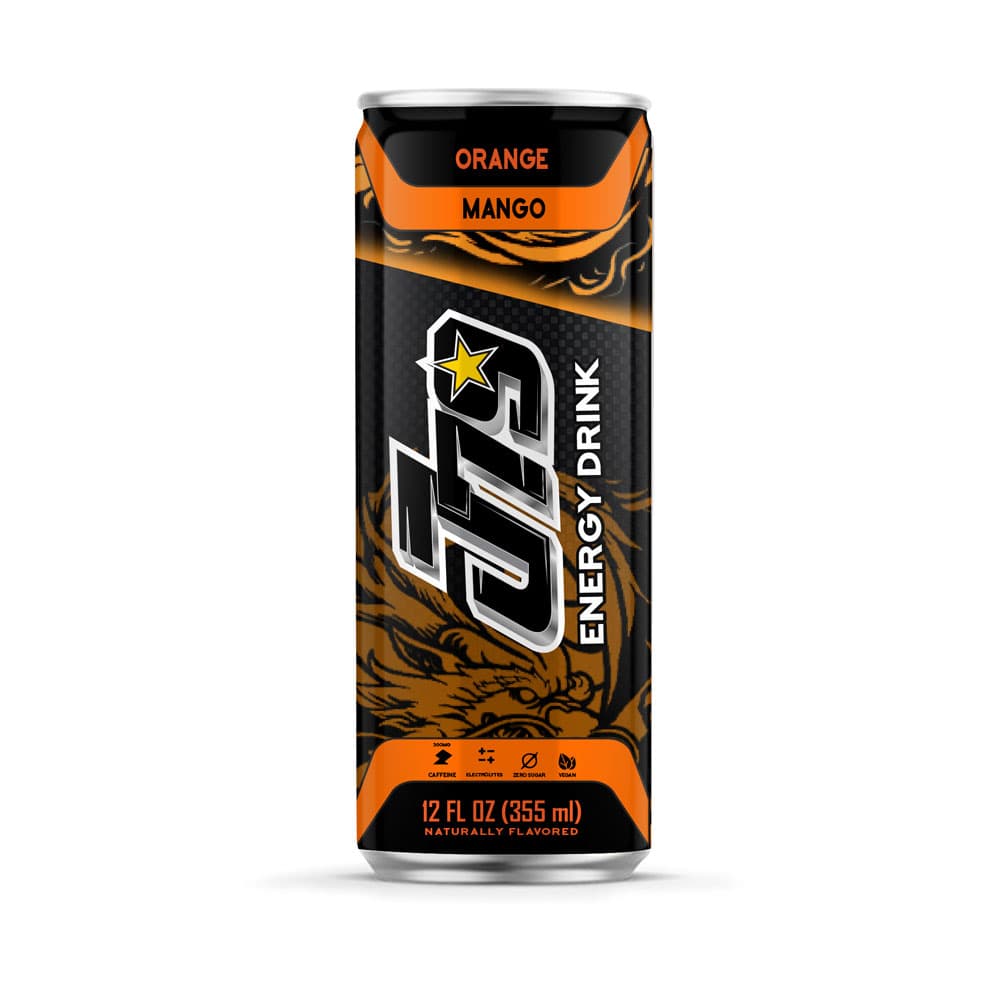 12 fl oz J79 Healthy Energy Drink (Orange & Mango Zero Sugar Natural Caffeine Enhanced Hydration)